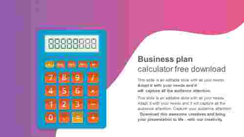 business plan calculator free download
